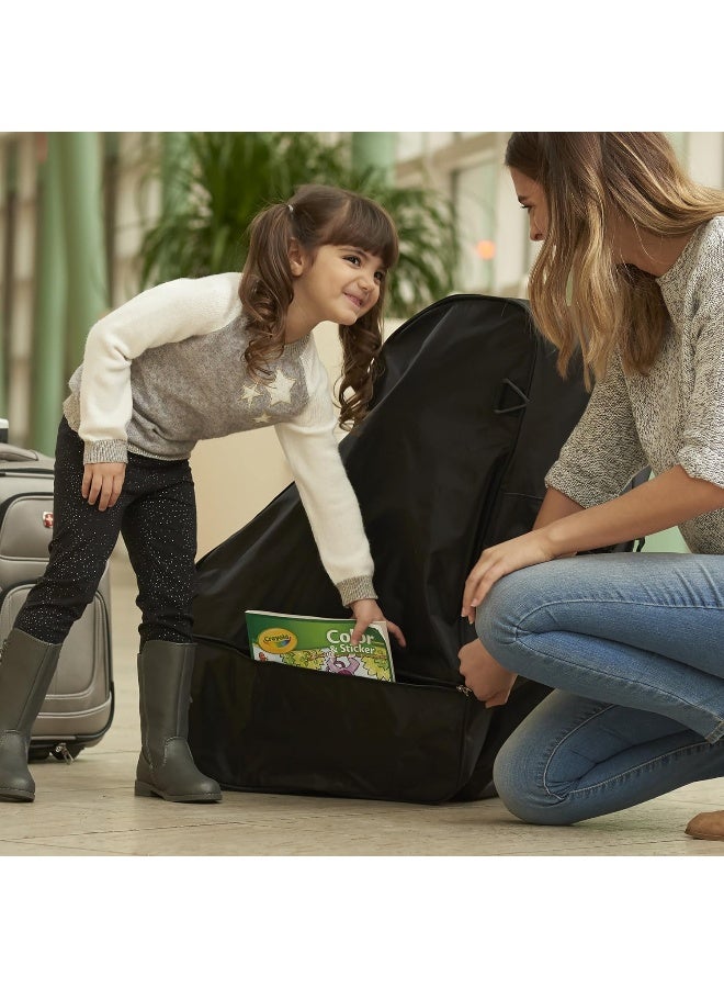 evenflo حقيبة سفر و تخزين مقعد السيارة Evenflo، تناسب جميع مقاعد السيارات، سوداء - Image 5