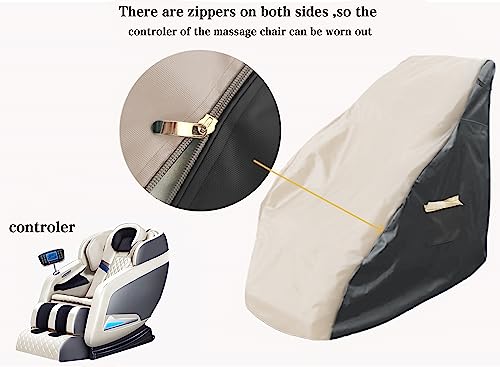 XCZ Massage chair cover, 600D full body shiatsu massage chair protector, 59 X 39 X 55 inchesArmchair Slipcovers,, ,with drawstring waterproof and dustproof Recliner Wing Chair Slipcovers,Sofa Cover - Image 5