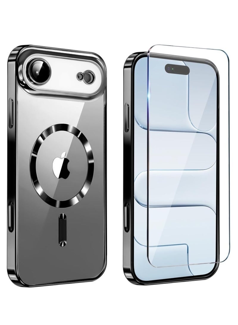 DUSALA iPhone 17 Air Clear Case Compatible with Magsafe & Tempered Glass | Crystal Clear Anti-Yellow Slim Cover | Shockproof, Scratch Resistant, Full HD Screen Protector for iPhone 17 Air 6.5-Inch - Image 1