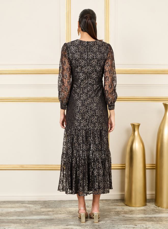Styli Lace Long-Sleeve Dress  - Image 4