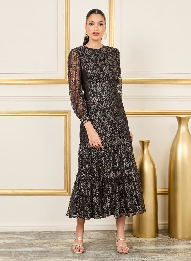 Styli Lace Long-Sleeve Dress  - Image 1