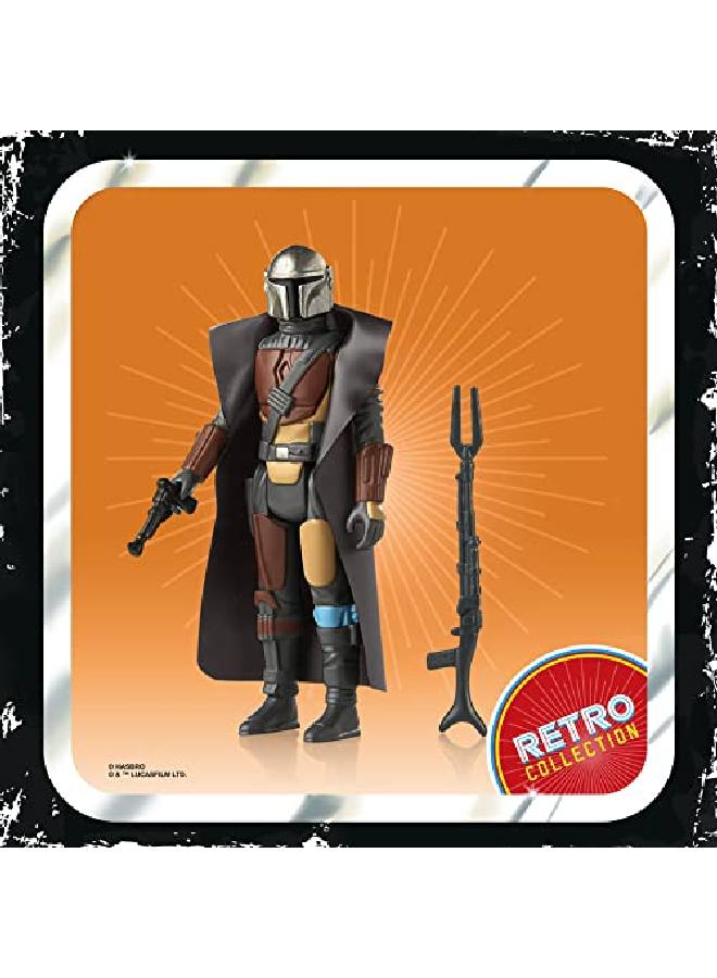STAR WARS لعبة Star Wars Retro Collection The Mandalorian Toy مقاس 3.75 بوصة مع ملحقات، ألعاب للأطفال من سن 4 سنوات فما فوق - Image 4