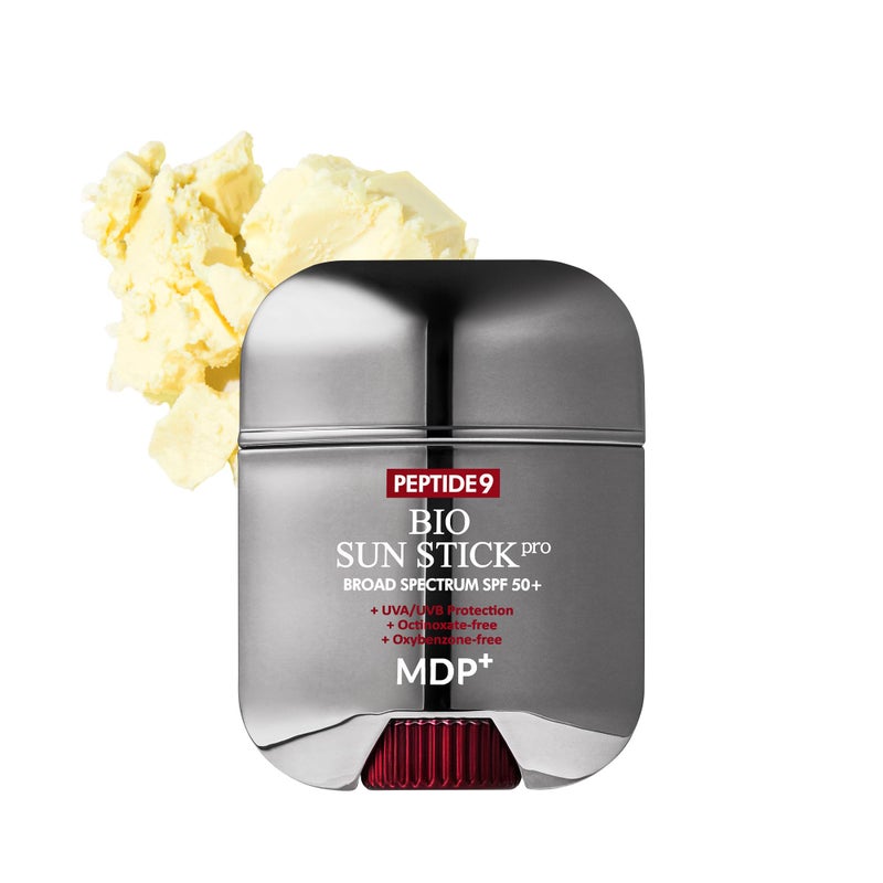 MDP+ Peptide 9 Bio Sunstick Pro | Korean Sunscreen Stick SPF 50+, Lightweight, Non-Greasy Broad Spectrum UV Protection for Face & Body - Image 1