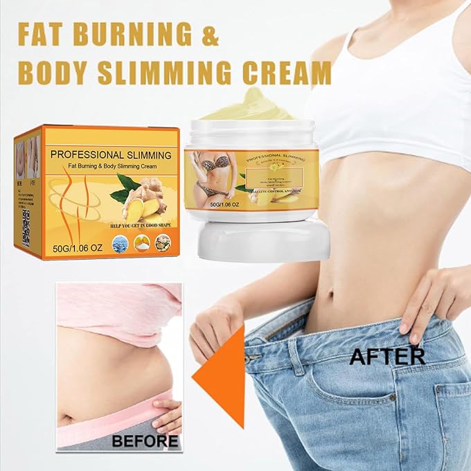 Grospe Ginger Fat Burning Cream Anti-cellulite Full Body Slimming Weight Loss Massaging Cream for Belly, Perfect for Cellulite, Soothing, Relaxing, Tightening & Slimming - Image 2