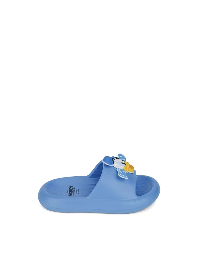 UrbanHaul Boys Disney Mickey & Frnds Print Slip on Sliders For Kids Suitable for Daily Use :- Blue