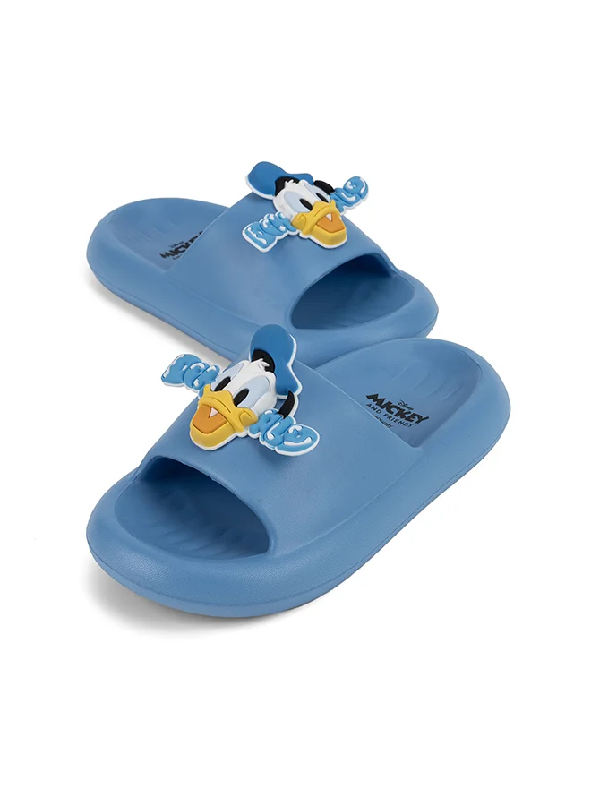 Urbanhaul UrbanHaul Boys Disney Mickey & Frnds Print Slip on Sliders For Kids Suitable for Daily Use :- Blue