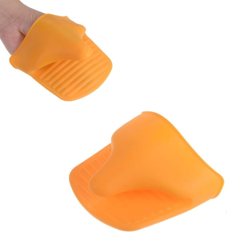 Skytail Skytail Silicone Oven Mitt Glove Heat Resistant Potholders for Kitchen Rubber Oven Glove Kitchen Mittens Pinch Mitts Mini Oven Mitts Cute Cooking Mitts Baking Tools Microwave Oven Accessories 