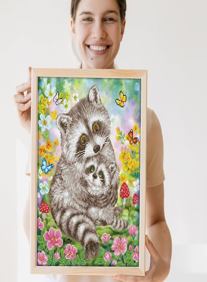 DIAMOND DOTZ Sweet Racoons Diamond Painting Kits for Adults - Diamond Art Kits a Relaxing Creative Craft Kit with Dotz Gems 16.5x20.5 - Image 4