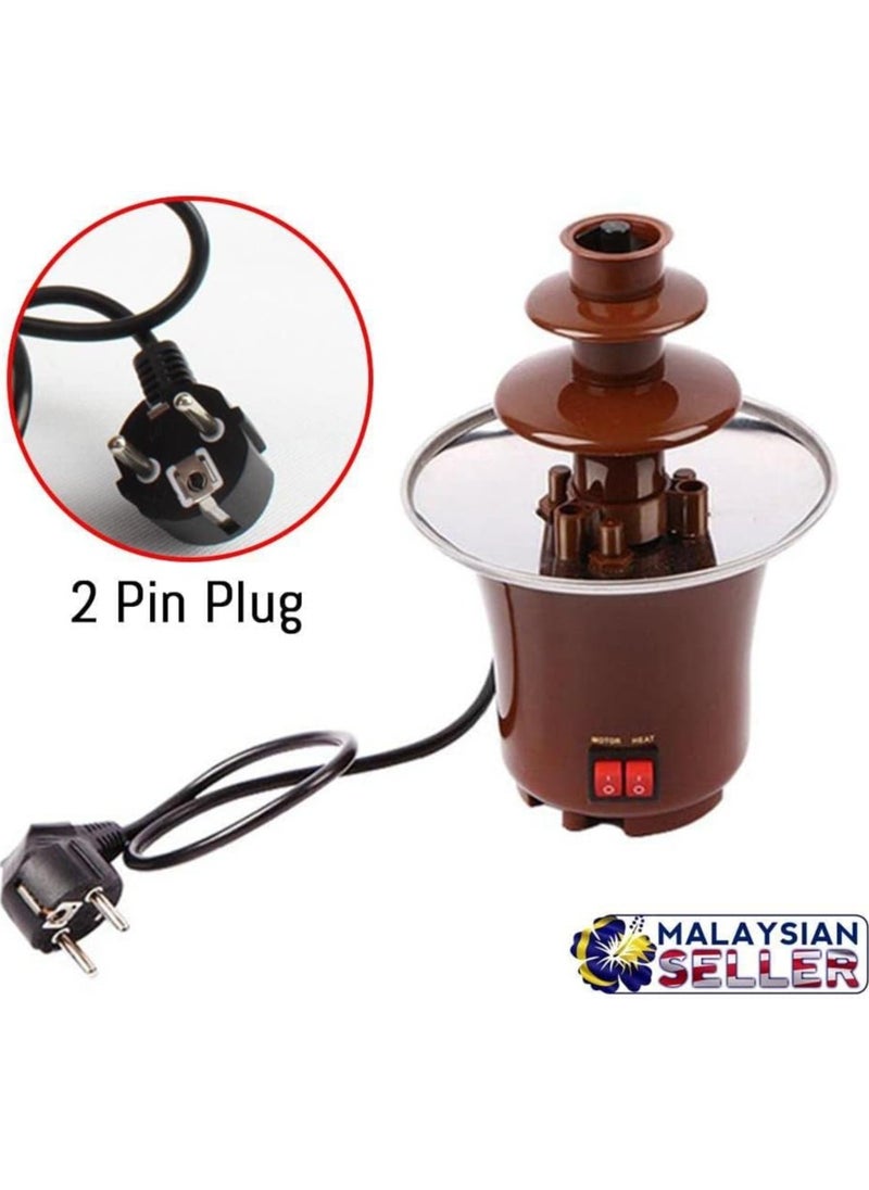 Versatile mini chocolate fondue fountain - perfect for serving chocolate with fruits and nuts