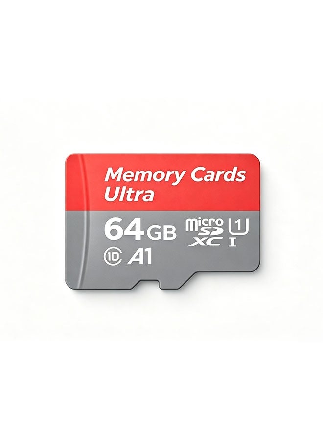 64GB high-end storage card, microSDXC type, supports full HD video, suitable for smartphones, dashcam, action cameras and surveillance cameras. - Image 1