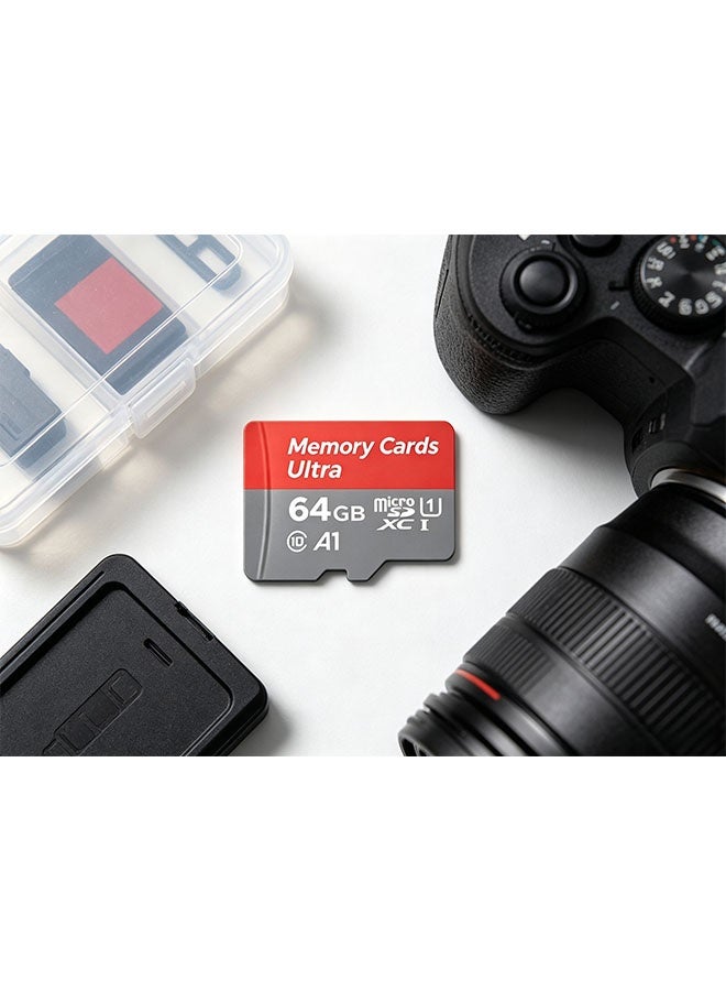 64GB high-end storage card, microSDXC type, supports full HD video, suitable for smartphones, dashcam, action cameras and surveillance cameras. - Image 2