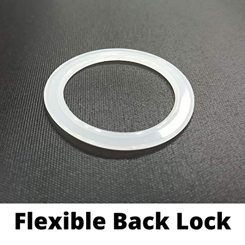 FAPBADRI Curtain Eyelet Rings with Flexi Lock, Suitable for Any 1 inch Curtain Rod - Copper Colour - 50 Pieces - Image 4