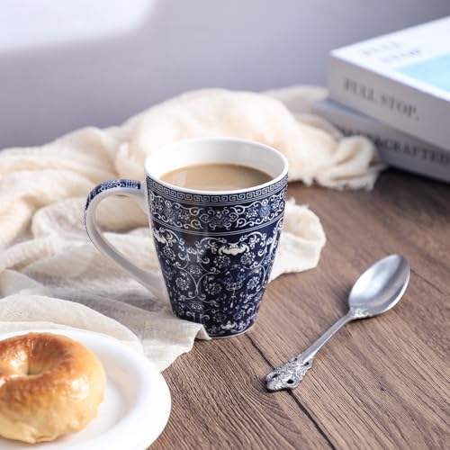 123Arts Ceramic Mug Blue And White Porcelain Coffee Mug Tea Cup - Image 5