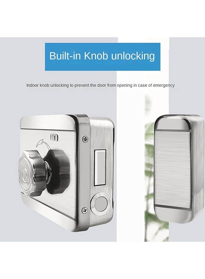 Intelligent Door Lock Digital Password Outdoor Iron Door Double Fingerprint Electronic Wheel Lock Suitable for Home Office Front Door Bedroom - Image 2