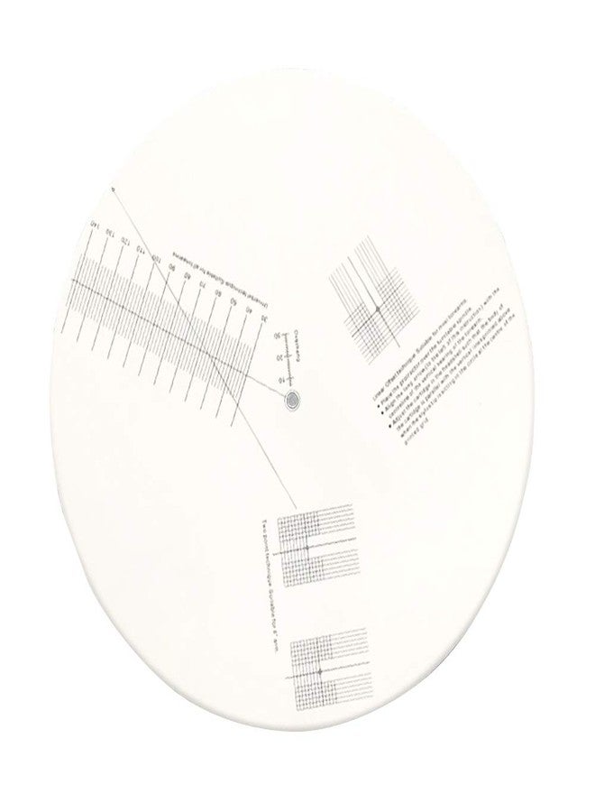 Calidaka Acrylic Turntable Mat Cartridge Alignment Protractor Phonograph Cartridge Alignment Tool Anti Slip LP Record Calibration Plate for Turntable Accessories - Image 1