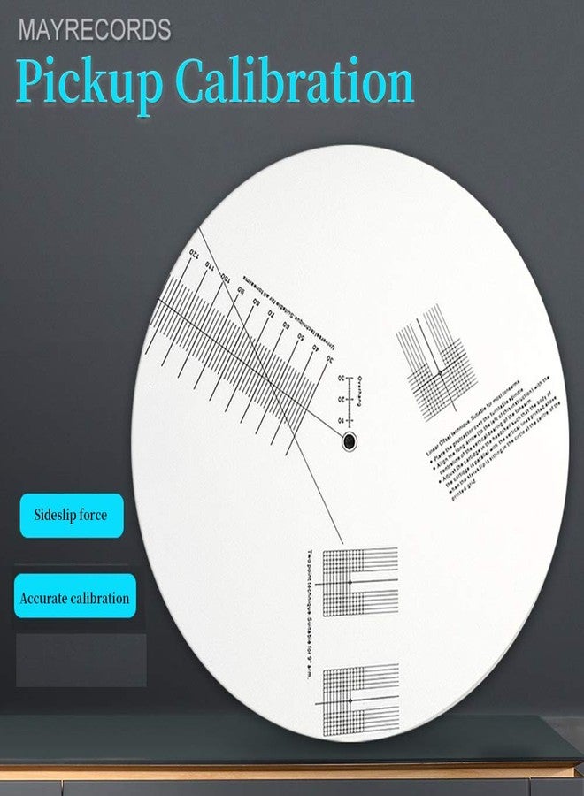 Calidaka Acrylic Turntable Mat Cartridge Alignment Protractor Phonograph Cartridge Alignment Tool Anti Slip LP Record Calibration Plate for Turntable Accessories - Image 2