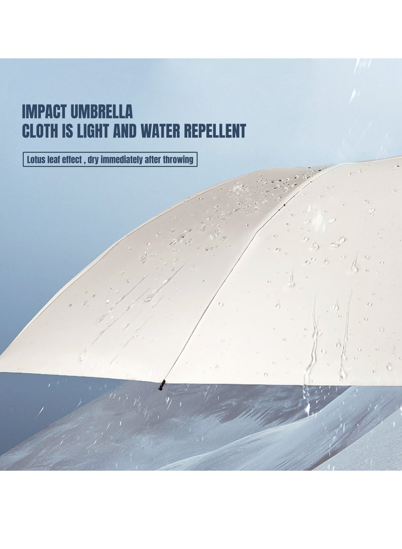 Portable Automatic Folding Umbrella, UPF50+ Sun Protection Umbrella With 12 Wind-Resistant Keels, 104cm Diameter Large Umbrella Surface, Ideal for Daily Commuting and Outdoor Activities  - Image 4