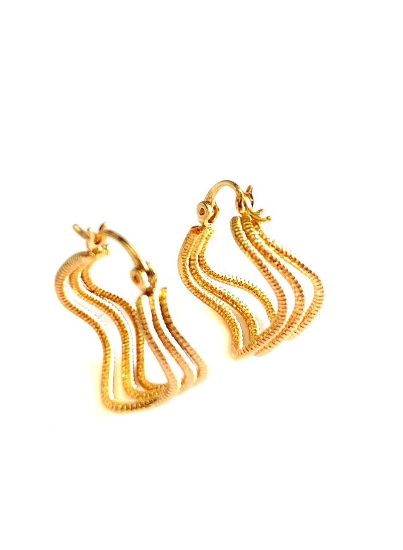 اكس بي اقراط نسائية دهبية - Image 1