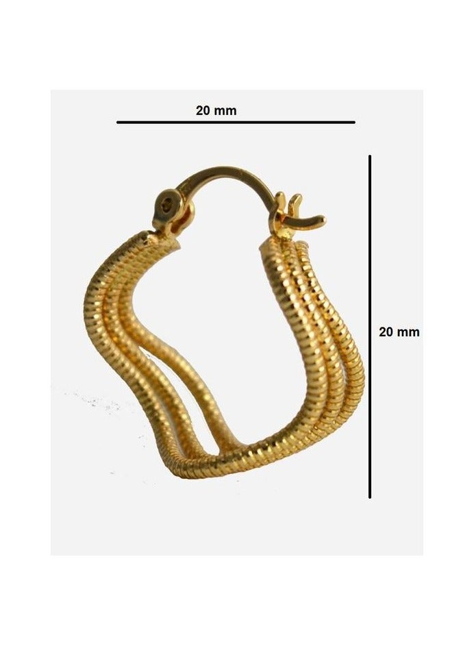 اكس بي اقراط نسائية دهبية - Image 3