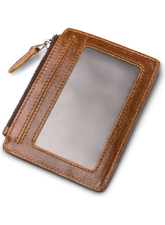 Leather Card Wallet Light Coffee  - Image 2