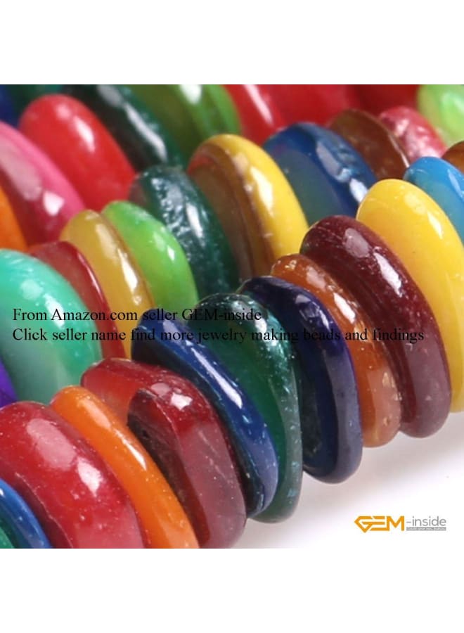 رقائق شل الأحجار الكريمة فضفاض الخرز الطبيعي 2X8mm متعدد الألوان ممسحة كريستال حجر الطاقة الطاقة لصنع المجوهرات 34 - Image 4