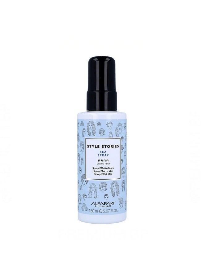 ALFAPARF MILANO Style Stories Texturizing Sea Salt Spray Medium Hold Beach Hair Spray Matte Finish Adds Texture Volume And Body Professional Salon Quality 5.07 Fl Oz  - Image 1