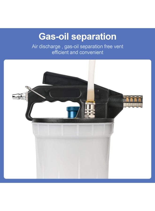 طقم نزف سائل الفرامل الفراغي سعة 2 لتر مع زجاجة إعادة تعبئة سعة 1 لتر و19 قطعة محولات، مستخرج زيت الفرامل عالي التحمل للسيارات والشاحنات، مجموعة أدوات نزف الفرامل العالمية - Image 5