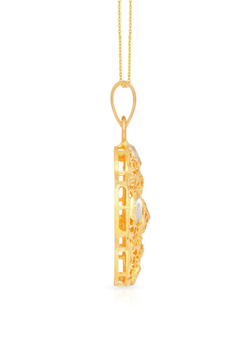 Malabar Gold and Diamonds 22 Carat 916 Purity Multicolour Gold Pendant PD1343294T For Women  - Image 3