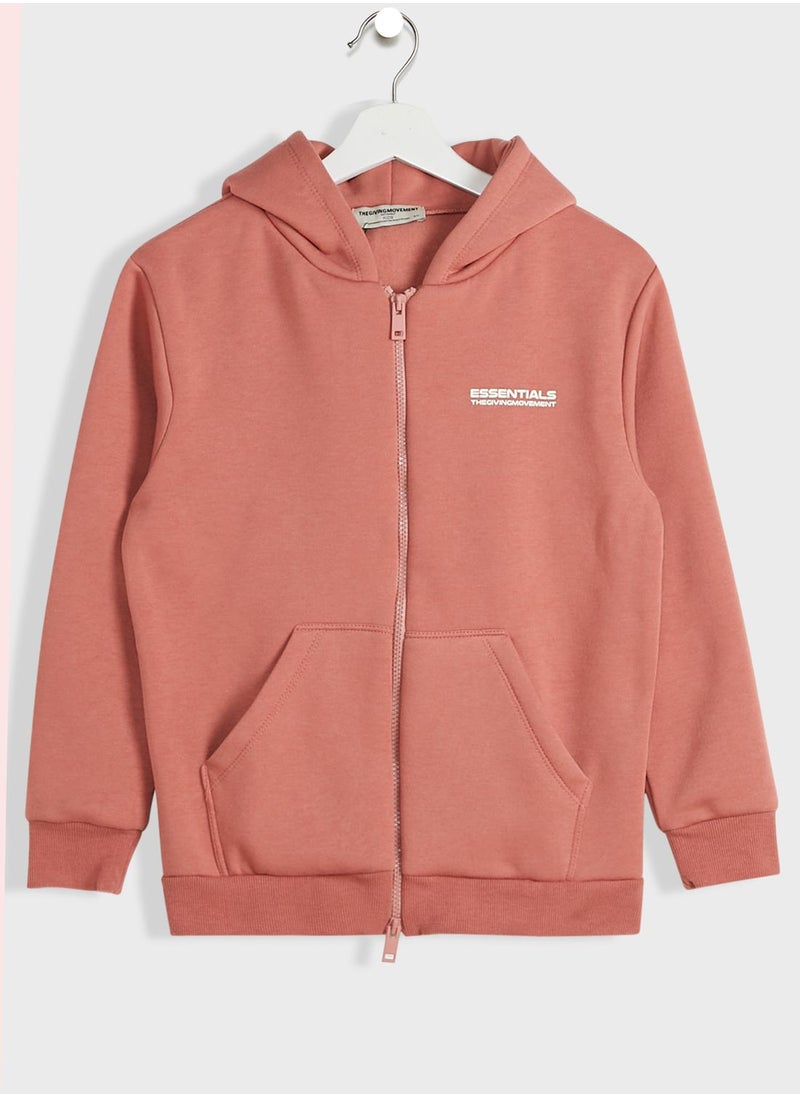 The Giving Movement - Lounge Regular Zip Hoodie - Image 1