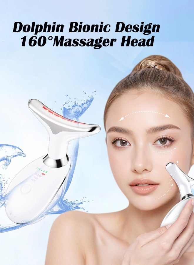 CubeG Face and Neck Massager, 7 Color Light Based Facial and Neck Massager, Multifunctional Facial Skin Care Tools, Wrinkle Removal Device for Face and Neck, Facial Skin Care Massage - Image 5