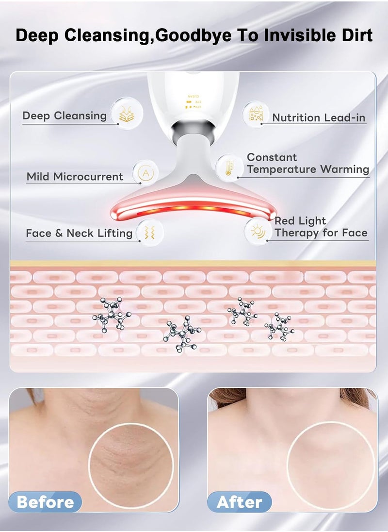 POWER LIFE Face and Neck Massager, 7 Color Light Based Facial and Neck Massager, Multifunctional Facial Skin Care Tools, Wrinkle Removal Device for Face and Neck, Facial Skin Care Massage  - Image 4