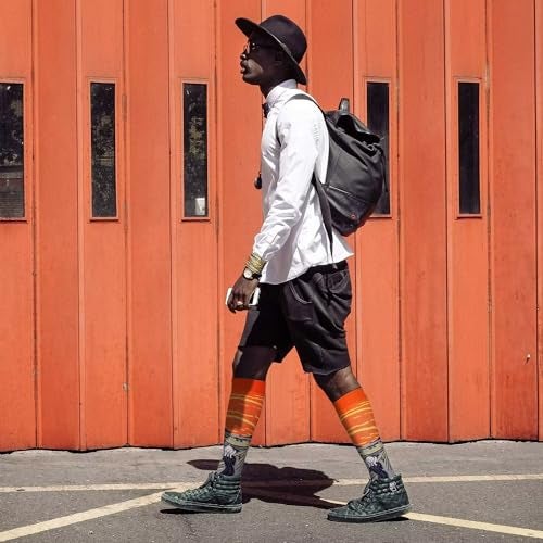Double Couple 4 Pairs Compression Socks for Men and Women Compression Stockings - Image 5