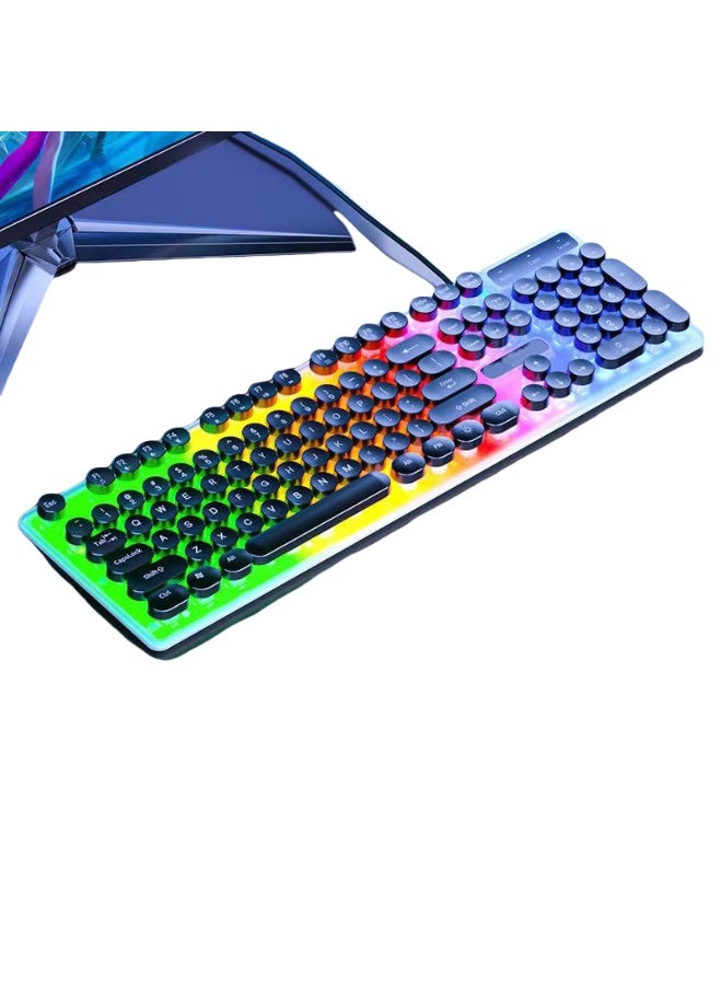 KUYING New Wired Illuminated Tactile Gaming Keyboard 