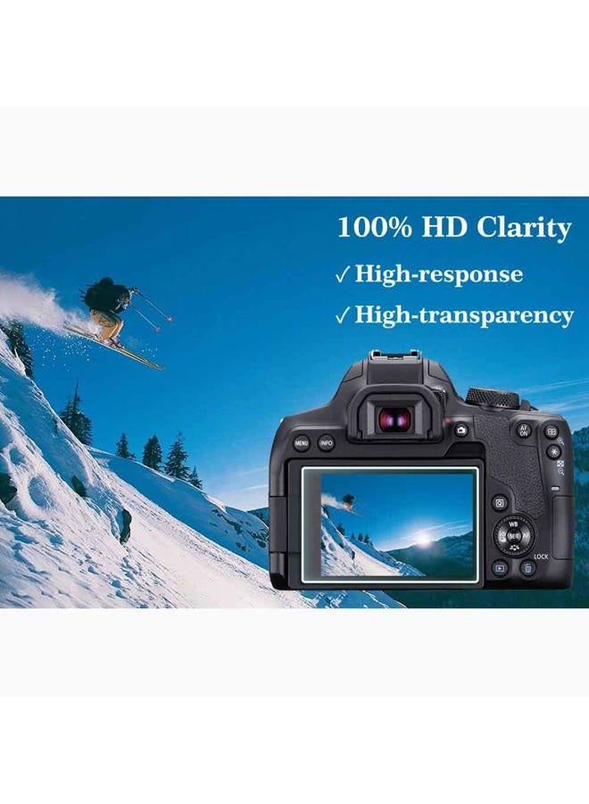 ULBTER 850D Screen Protector for Canon EOS 850D / Rebel T8I Camera & Hot Shoe Cover [2+3Pack], 0.3mm 9H Hardness Tempered Glass Saver Anti-Scrach Anti-Fingerprint Anti-Bubble - Image 5