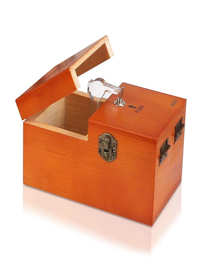 HRLORKC Useless Box with Surprises Wooden Useless Box Fully Assembled Toy for Adults and Children - Image 2