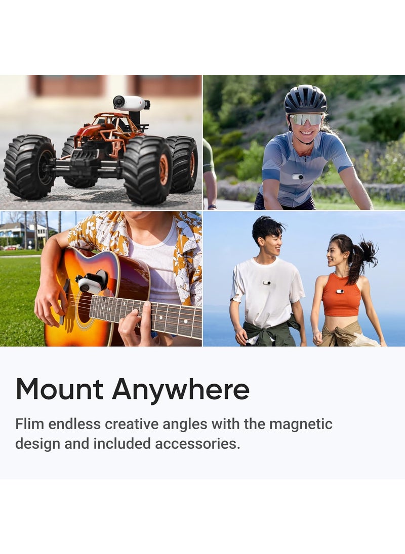 Insta360 Insta360 GO 3S Black 64GB Tiny Mighty 4K Action Vlogging Camera Portable Mount Anywhere Waterproof Stabilization HandsFree POV  Action Pod and Wearable Accessories  50in1 Accessory Kit  - Image 4