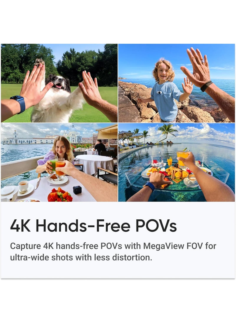 Insta360 Insta360 GO 3S Black 64GB Tiny Mighty 4K Action Vlogging Camera Portable Mount Anywhere Waterproof Stabilization HandsFree POV  Action Pod and Wearable Accessories  50in1 Accessory Kit  - Image 3