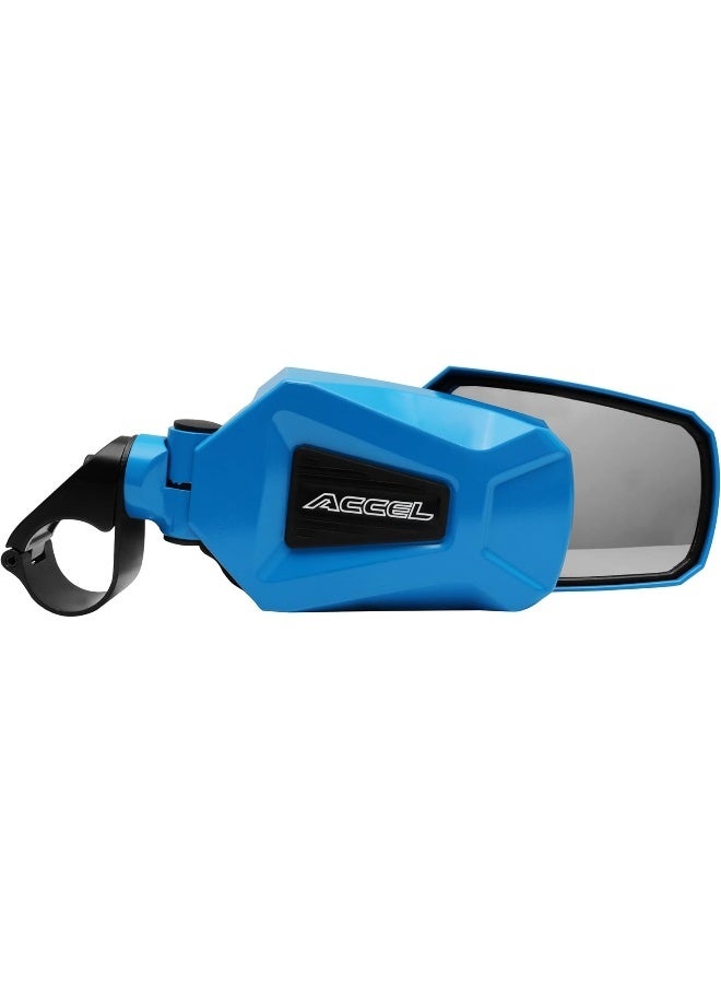 Blue Alloy UTV Side View Mirror with 1.75" Clamp - Image 1