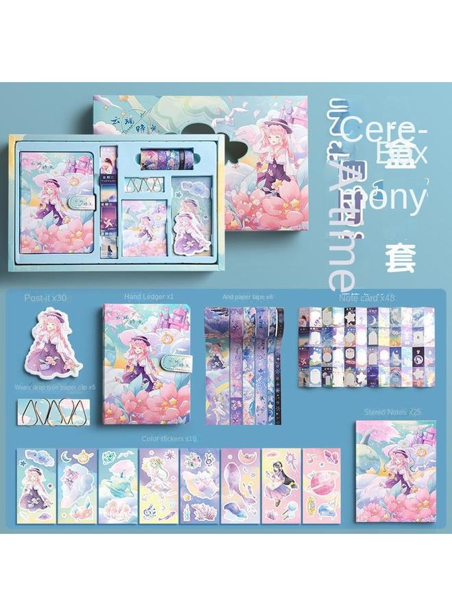 Bluejw Net Red Hand Ledger Box Cartoon Hand Ledger Complete Set Of Hand Ledger Children Primary School Birthday Suit - Image 1