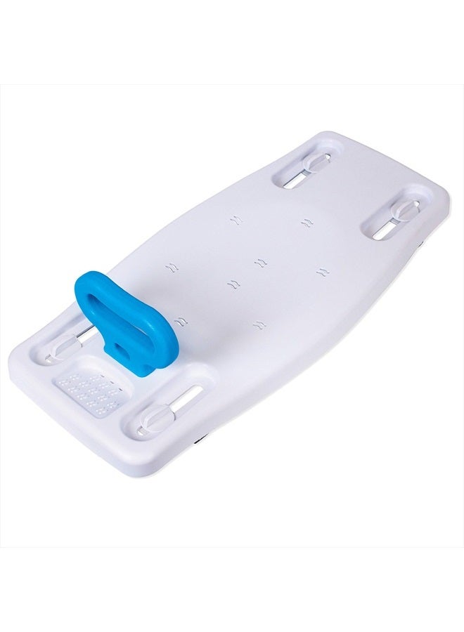 careX Portable Shower Bench - Shower Bath Seat - Fits Tub Having Width In The Range Of 19"-28". Comfortable Contoured Seating Area With 300 Pound Weight Capacity, Portable And Easy To Store - Image 1