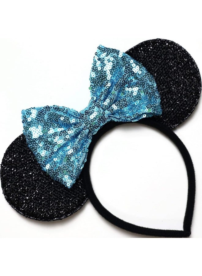 CLGIFT Cinderella Mickey Ears, Cinderella Minnie Ears, Cinderella Ears, Blue Mickey Ears, Elsa Mickey Ears, - Image 3