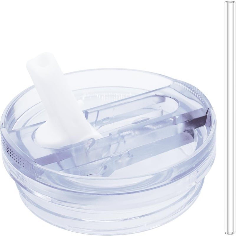 Dreamfocus 30 oz Leak Proof Flip Straw Lid Replacement for Stanley 30 oz Quencher H20 and ProTour Tumbler