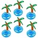 LIYDE 6 Pack Palm Tree Inflatable Drink Holder Floaties for Pool Party Accessories - Image 3