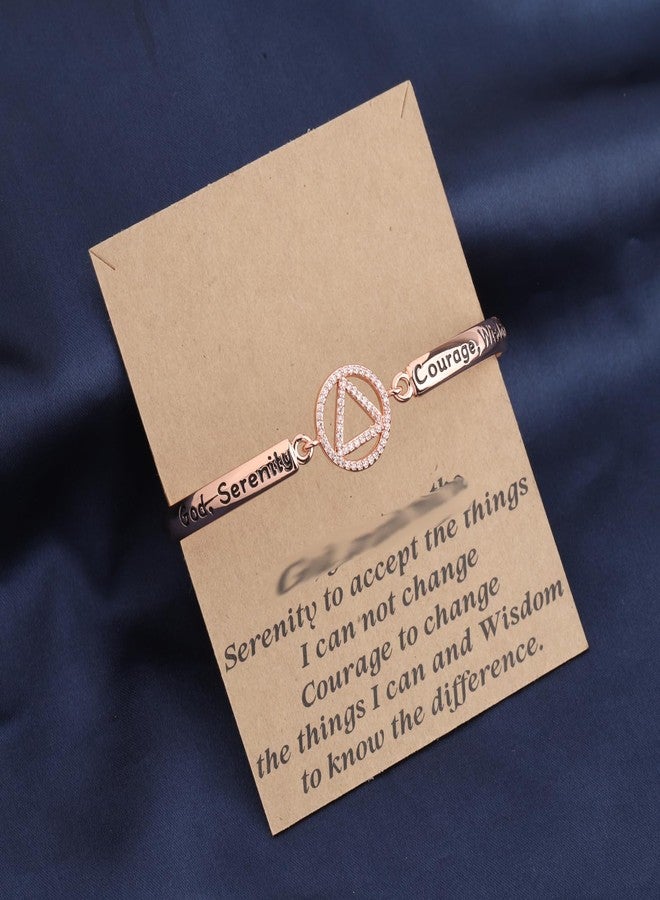 BNQL AA Sobriety Recovery Gifts Bracelet Serenity Prayer Alcoholics Anonymous Gifts Jewelry God Serenity Courage Wisdom Bracele (aa bracelet RG) - Image 4