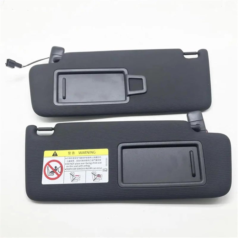 QASULER Gray Left Sun Visor with Makeup Mirror - Image 2