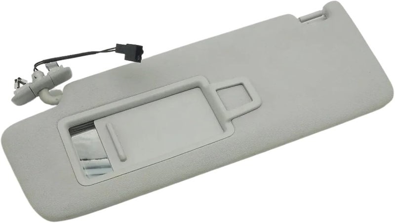 QASULER Gray Left Sun Visor with Makeup Mirror - Image 1