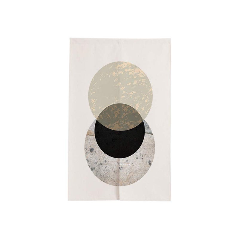 MYRU Japanese Noren Geometric Doorway Curtain Tapestry Gradient Triangle335 Inches x 59 Inches