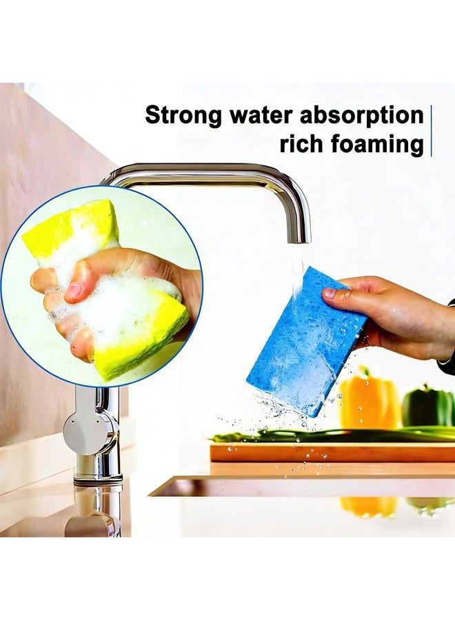 ARCLIBER Cellulose Sponge,Heavy Duty Scrub Sponge,Clean Tough Messes Without Scratching for Kitchen(6 Pack) - Image 4