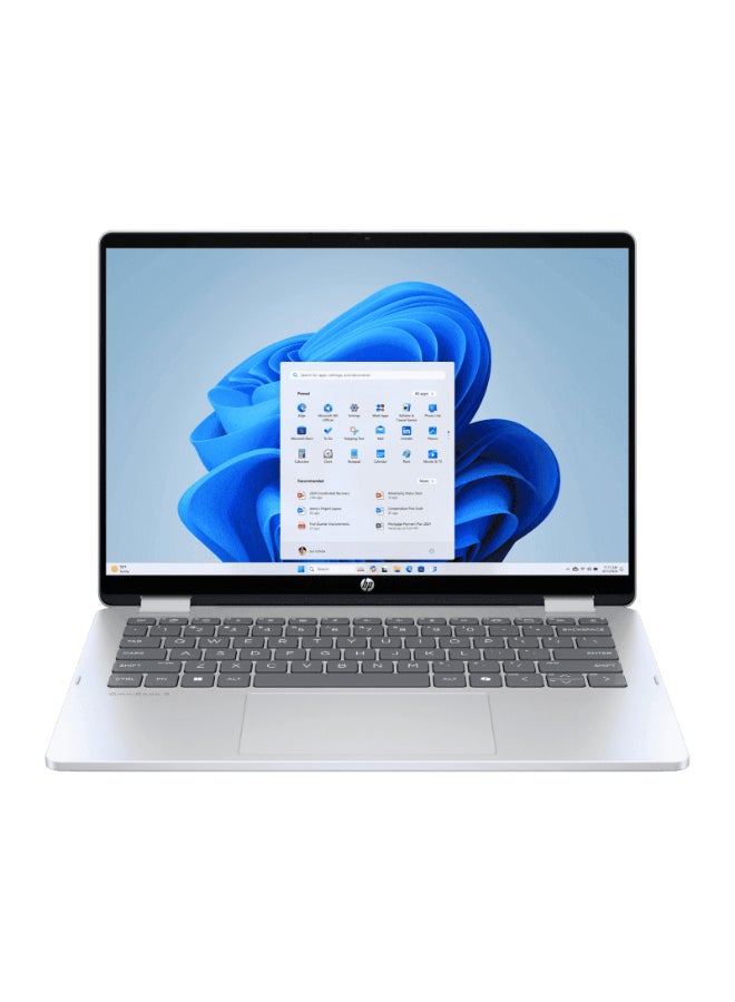 HP لاب توب OmniBook 5 AI 16-af1001nx بشاشة 16 بوصة بدقة 2K WUXGA (1920x1200)، معالج Core Ultra 7 255U، ذاكرة وصول عشوائي 24 جيجابايت DDR5، قرص صلب SSD بسعة 1 تيرابايت، نظام التشغيل Windows 11 Home، يدعم اللغتين الإنجليزية والعربية، لون فضي الإنجليزية/العربية - Image 3