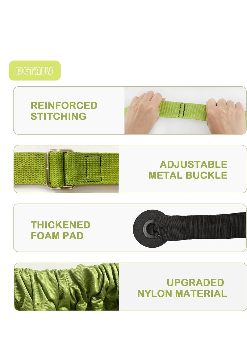 null - Adjustable Tension Belt Fitness Yoga Belt Waist Training Leg Stretching Gymnastics Elastic Tension Belt Door Tension Belt Aerial Yoga Swing Ballet Dancers Height Adjustment Stretching - Image 1